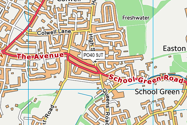 PO40 9JT map - OS VectorMap District (Ordnance Survey) PO40 9JT map - OS VectorMap District (Ordnance Survey)