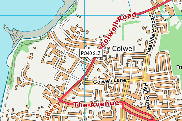 PO40 9LZ map - OS VectorMap District (Ordnance Survey) PO40 9LZ map - OS VectorMap District (Ordnance Survey)