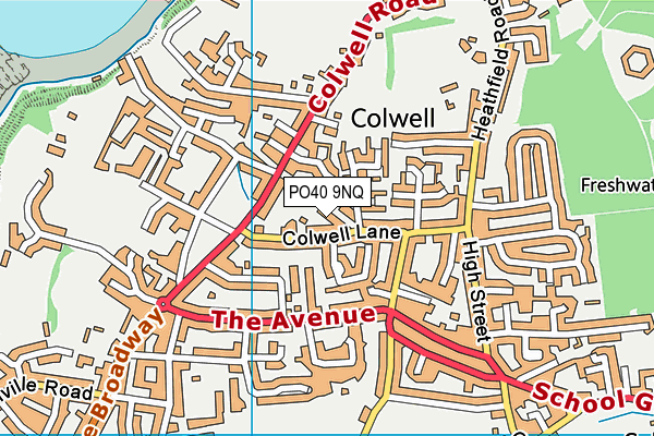 PO40 9NQ map - OS VectorMap District (Ordnance Survey) PO40 9NQ map - OS VectorMap District (Ordnance Survey)
