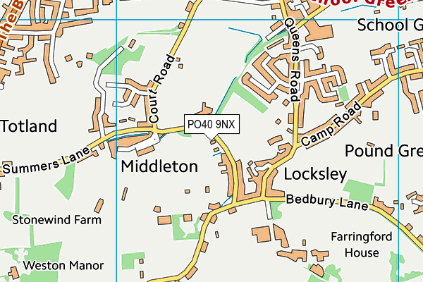 PO40 9NX map - OS VectorMap District (Ordnance Survey) PO40 9NX map - OS VectorMap District (Ordnance Survey)