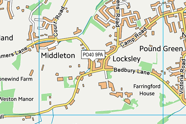 PO40 9PA map - OS VectorMap District (Ordnance Survey) PO40 9PA map - OS VectorMap District (Ordnance Survey)