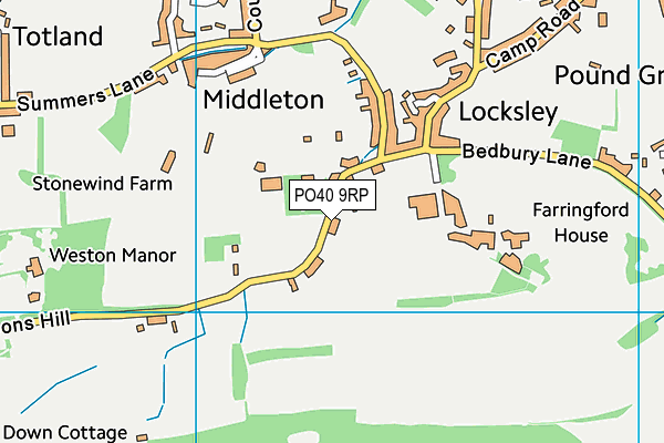 PO40 9RP map - OS VectorMap District (Ordnance Survey) PO40 9RP map - OS VectorMap District (Ordnance Survey)