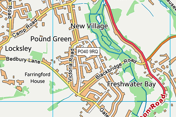 PO40 9RQ map - OS VectorMap District (Ordnance Survey)