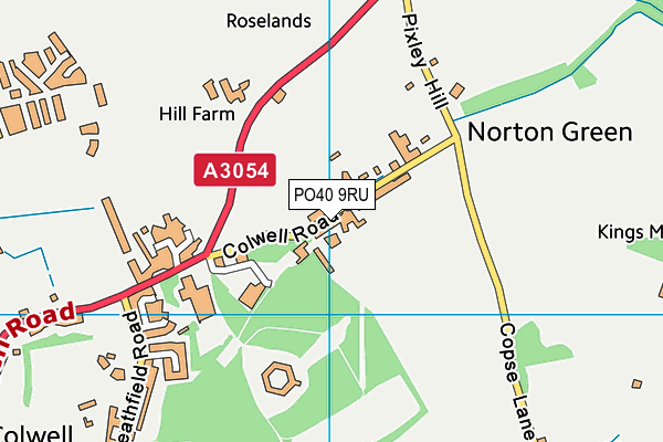 PO40 9RU map - OS VectorMap District (Ordnance Survey) PO40 9RU map - OS VectorMap District (Ordnance Survey)