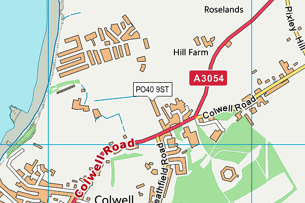 PO40 9ST map - OS VectorMap District (Ordnance Survey) PO40 9ST map - OS VectorMap District (Ordnance Survey)