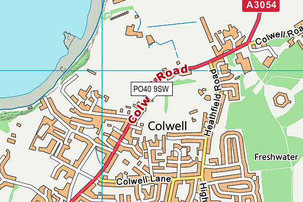 PO40 9SW map - OS VectorMap District (Ordnance Survey) PO40 9SW map - OS VectorMap District (Ordnance Survey)