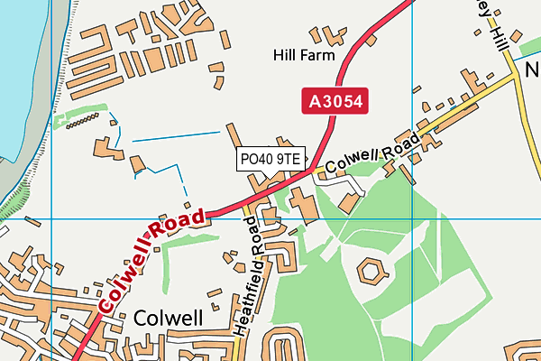 PO40 9TE map - OS VectorMap District (Ordnance Survey) PO40 9TE map - OS VectorMap District (Ordnance Survey)