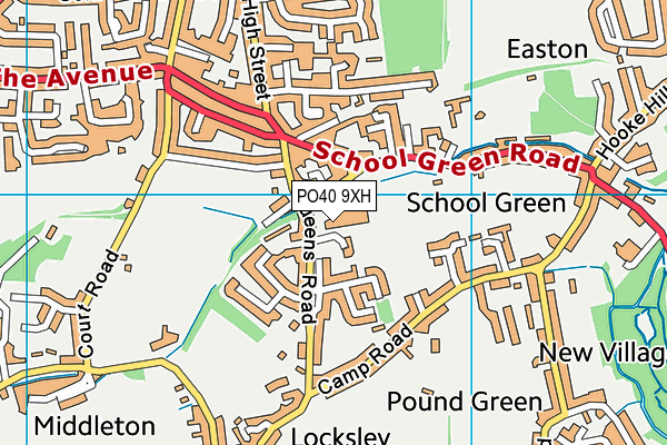 PO40 9XH map - OS VectorMap District (Ordnance Survey) PO40 9XH map - OS VectorMap District (Ordnance Survey)