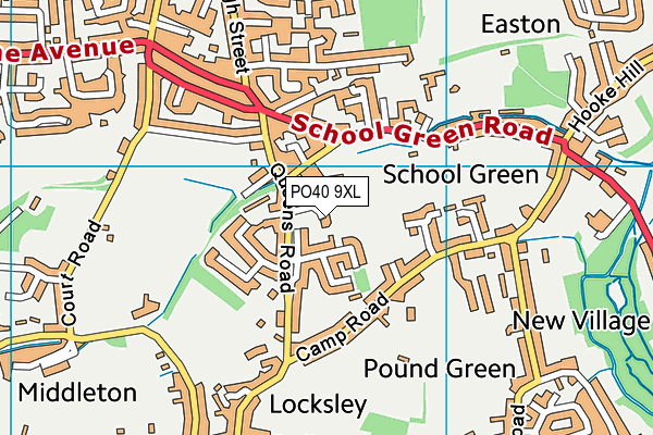 PO40 9XL map - OS VectorMap District (Ordnance Survey) PO40 9XL map - OS VectorMap District (Ordnance Survey)