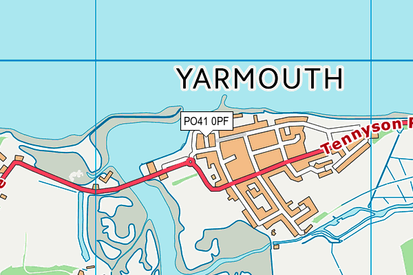 PO41 0PF map - OS VectorMap District (Ordnance Survey) PO41 0PF map - OS VectorMap District (Ordnance Survey)