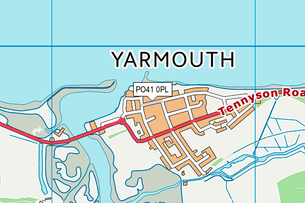 PO41 0PL map - OS VectorMap District (Ordnance Survey)