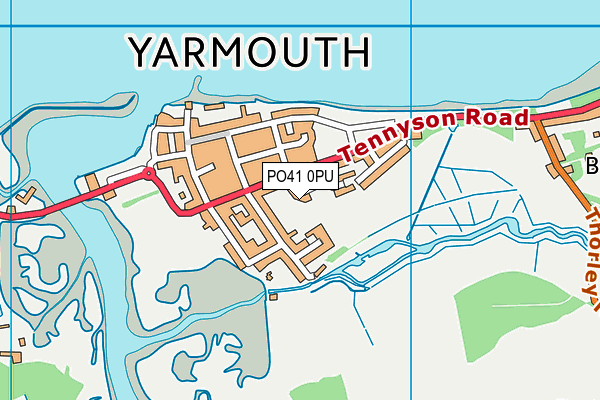 PO41 0PU map - OS VectorMap District (Ordnance Survey)