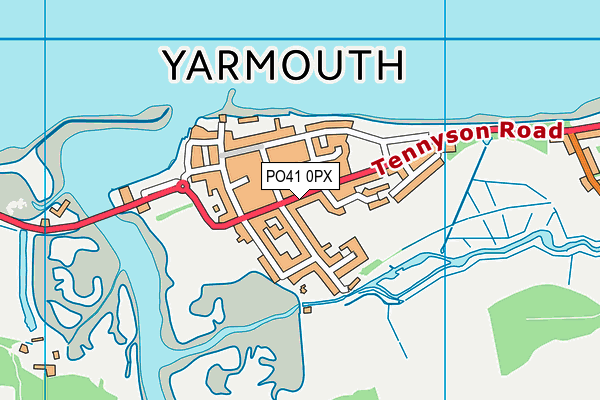 PO41 0PX map - OS VectorMap District (Ordnance Survey) PO41 0PX map - OS VectorMap District (Ordnance Survey)