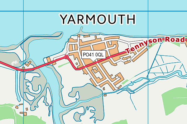 PO41 0QL map - OS VectorMap District (Ordnance Survey) PO41 0QL map - OS VectorMap District (Ordnance Survey)