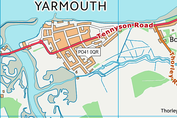 PO41 0QR map - OS VectorMap District (Ordnance Survey) PO41 0QR map - OS VectorMap District (Ordnance Survey)