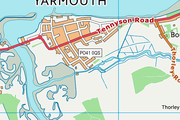 PO41 0QS map - OS VectorMap District (Ordnance Survey)