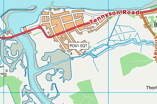 PO41 0QT map - OS VectorMap District (Ordnance Survey) PO41 0QT map - OS VectorMap District (Ordnance Survey)
