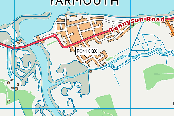 PO41 0QX map - OS VectorMap District (Ordnance Survey) PO41 0QX map - OS VectorMap District (Ordnance Survey)