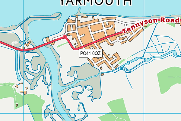 PO41 0QZ map - OS VectorMap District (Ordnance Survey) PO41 0QZ map - OS VectorMap District (Ordnance Survey)
