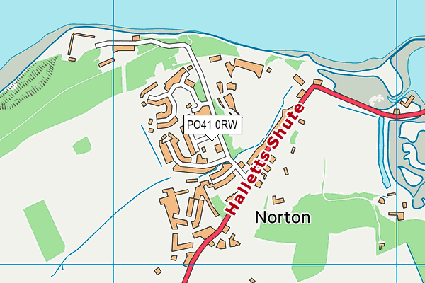 PO41 0RW map - OS VectorMap District (Ordnance Survey) PO41 0RW map - OS VectorMap District (Ordnance Survey)