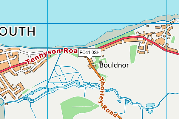 PO41 0SH map - OS VectorMap District (Ordnance Survey)