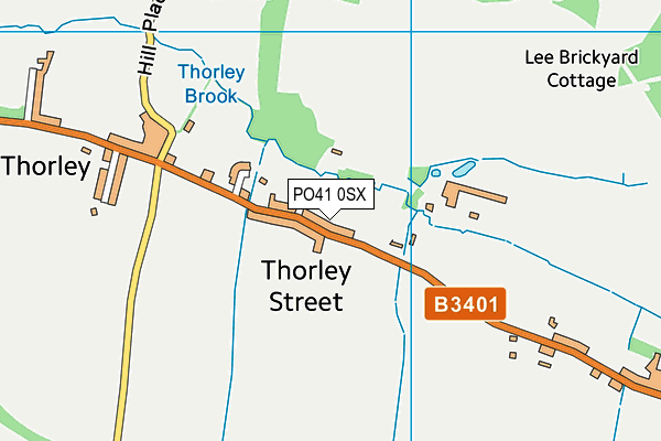 PO41 0SX map - OS VectorMap District (Ordnance Survey)