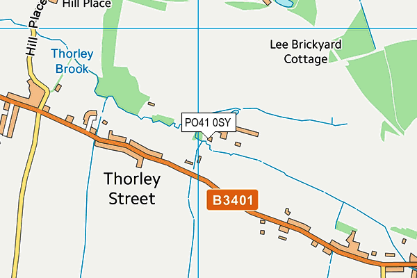 PO41 0SY map - OS VectorMap District (Ordnance Survey)