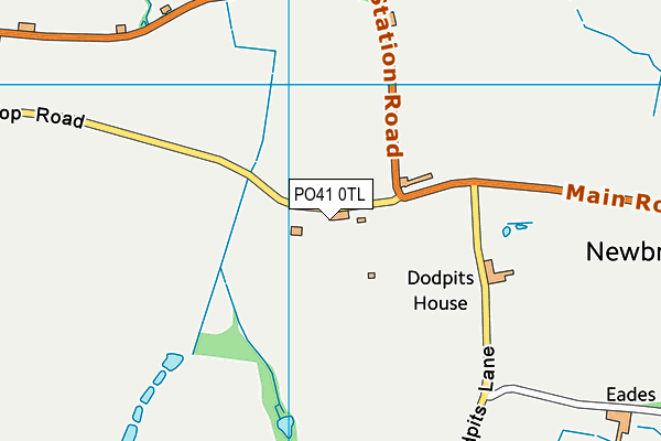 PO41 0TL map - OS VectorMap District (Ordnance Survey) PO41 0TL map - OS VectorMap District (Ordnance Survey)