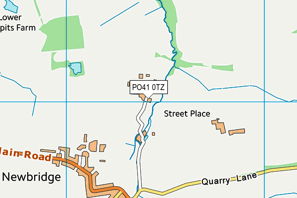 PO41 0TZ map - OS VectorMap District (Ordnance Survey) PO41 0TZ map - OS VectorMap District (Ordnance Survey)