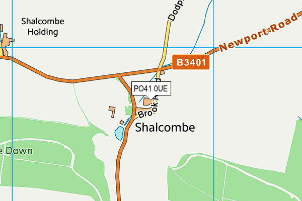 PO41 0UE map - OS VectorMap District (Ordnance Survey)