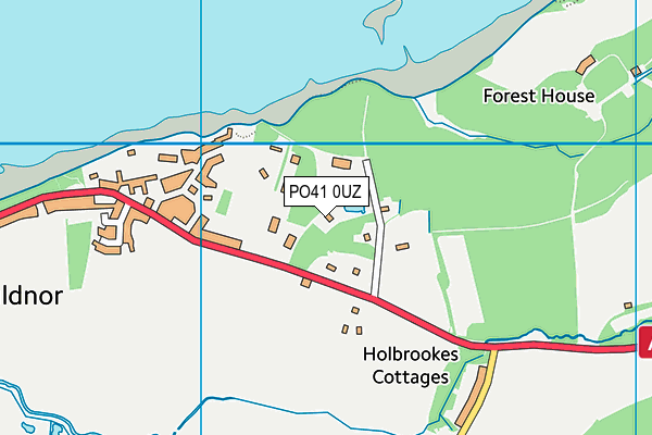 PO41 0UZ map - OS VectorMap District (Ordnance Survey) PO41 0UZ map - OS VectorMap District (Ordnance Survey)
