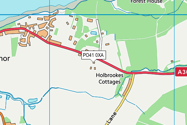 PO41 0XA map - OS VectorMap District (Ordnance Survey) PO41 0XA map - OS VectorMap District (Ordnance Survey)