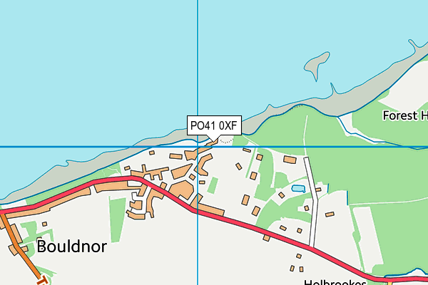 PO41 0XF map - OS VectorMap District (Ordnance Survey) PO41 0XF map - OS VectorMap District (Ordnance Survey)