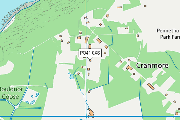 PO41 0XS map - OS VectorMap District (Ordnance Survey) PO41 0XS map - OS VectorMap District (Ordnance Survey)