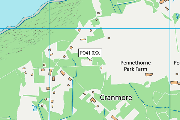 PO41 0XX map - OS VectorMap District (Ordnance Survey) PO41 0XX map - OS VectorMap District (Ordnance Survey)
