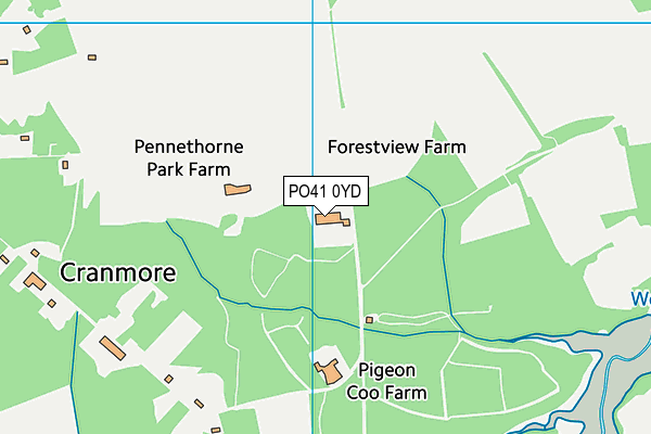 PO41 0YD map - OS VectorMap District (Ordnance Survey) PO41 0YD map - OS VectorMap District (Ordnance Survey)