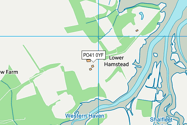 PO41 0YF map - OS VectorMap District (Ordnance Survey) PO41 0YF map - OS VectorMap District (Ordnance Survey)