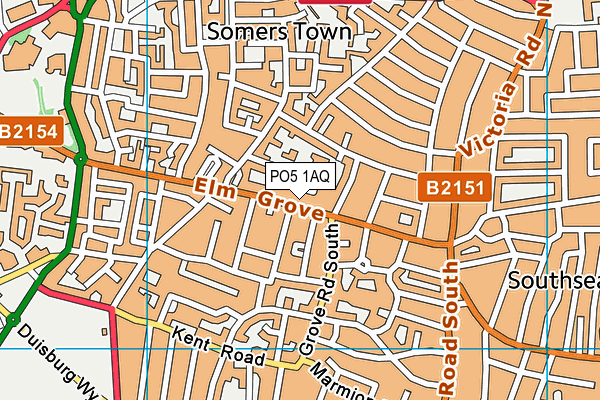 PO5 1AQ map - OS VectorMap District (Ordnance Survey) PO5 1AQ map - OS VectorMap District (Ordnance Survey)