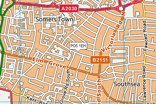 PO5 1EH map - OS VectorMap District (Ordnance Survey) PO5 1EH map - OS VectorMap District (Ordnance Survey)