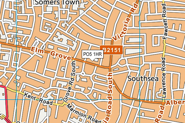 PO5 1HR map - OS VectorMap District (Ordnance Survey) PO5 1HR map - OS VectorMap District (Ordnance Survey)