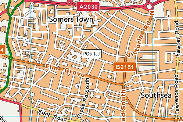 PO5 1JJ map - OS VectorMap District (Ordnance Survey) PO5 1JJ map - OS VectorMap District (Ordnance Survey)