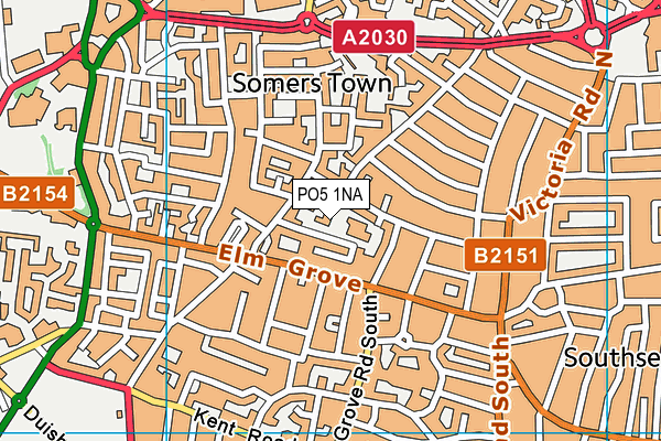 PO5 1NA map - OS VectorMap District (Ordnance Survey) PO5 1NA map - OS VectorMap District (Ordnance Survey)