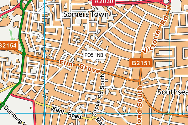 PO5 1NB map - OS VectorMap District (Ordnance Survey) PO5 1NB map - OS VectorMap District (Ordnance Survey)