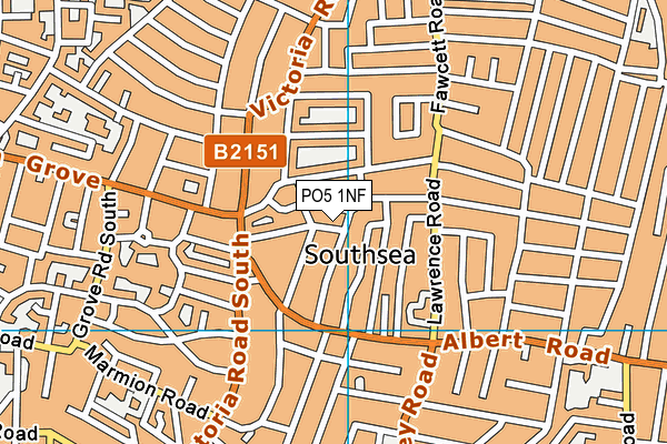 PO5 1NF map - OS VectorMap District (Ordnance Survey) PO5 1NF map - OS VectorMap District (Ordnance Survey)