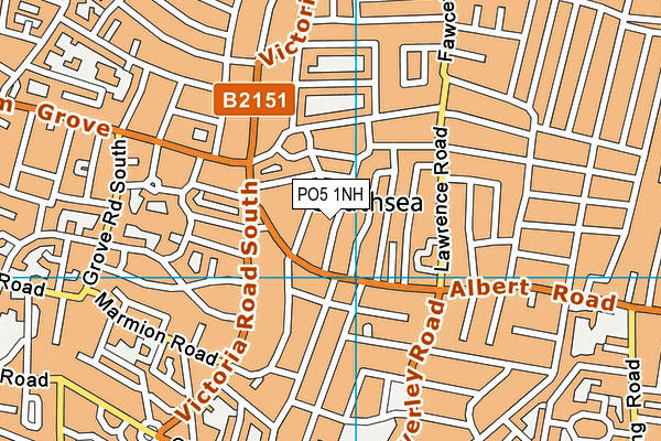 PO5 1NH map - OS VectorMap District (Ordnance Survey) PO5 1NH map - OS VectorMap District (Ordnance Survey)