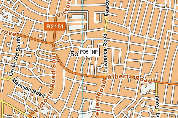 PO5 1NP map - OS VectorMap District (Ordnance Survey) PO5 1NP map - OS VectorMap District (Ordnance Survey)