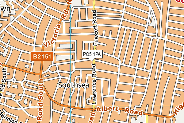 PO5 1PA map - OS VectorMap District (Ordnance Survey) PO5 1PA map - OS VectorMap District (Ordnance Survey)