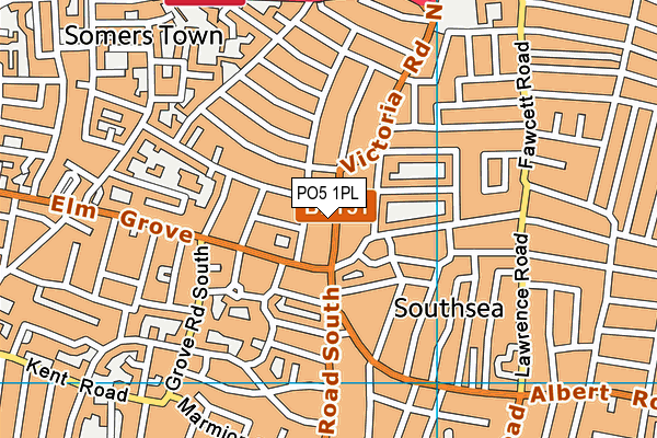 PO5 1PL map - OS VectorMap District (Ordnance Survey) PO5 1PL map - OS VectorMap District (Ordnance Survey)