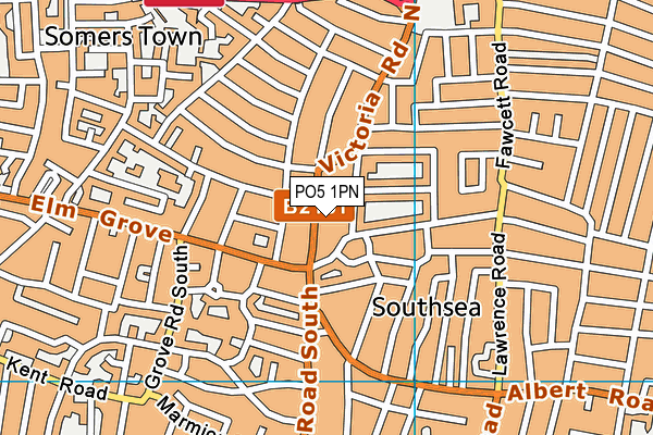 PO5 1PN map - OS VectorMap District (Ordnance Survey) PO5 1PN map - OS VectorMap District (Ordnance Survey)