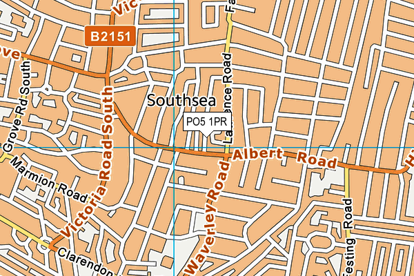 PO5 1PR map - OS VectorMap District (Ordnance Survey) PO5 1PR map - OS VectorMap District (Ordnance Survey)